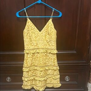 KEEPSAKE the Label Yellow Lace Dress